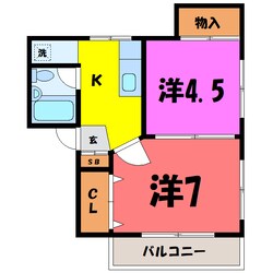 内山ハイツ（高崎市請地町）の物件間取画像